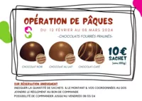 Opération Chocolats de Pâques